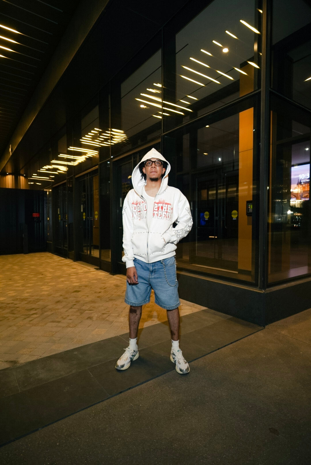 DEAD2THEUNGRATEFUL WHITE + RED ZIP-UP