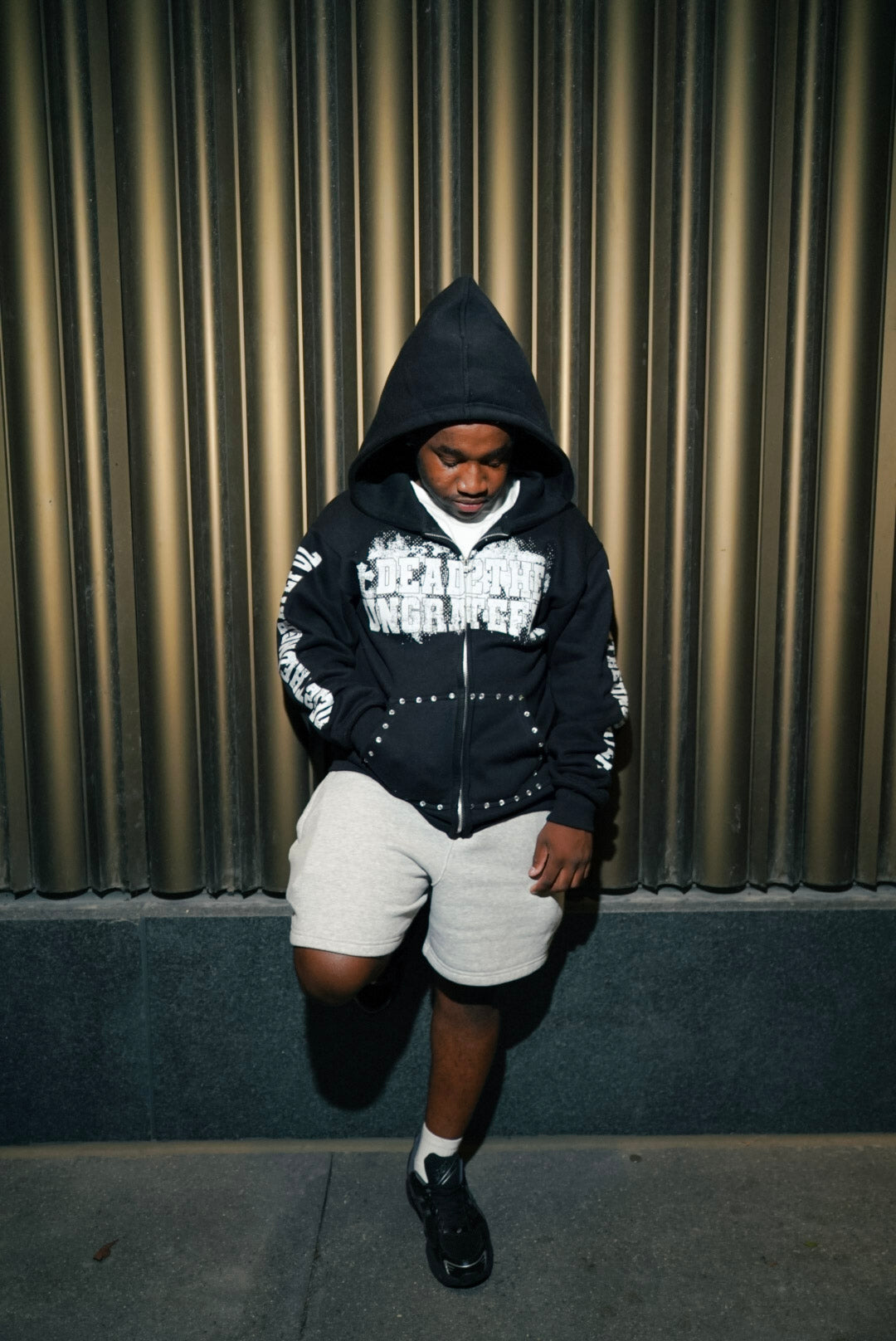 DEAD2THEUNGRATEFUL BLACK + WHITE ZIP-UP
