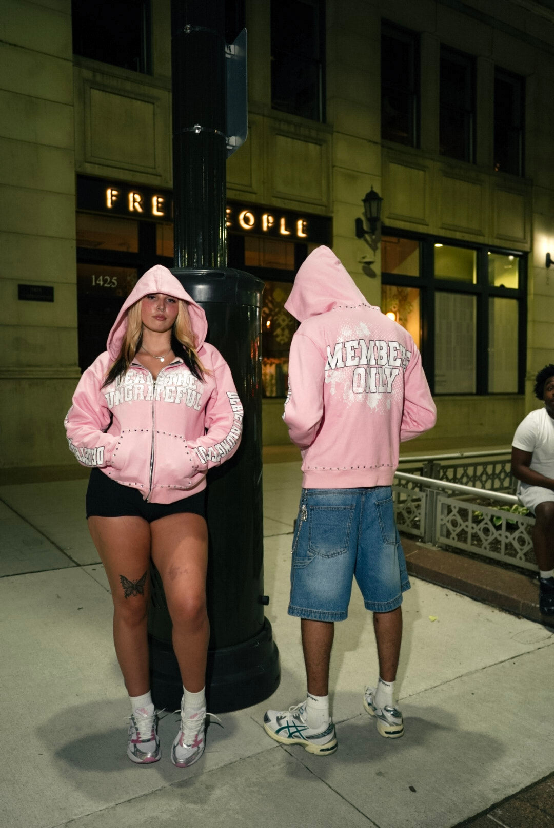 DEAD2THEUNGRATEFUL PINK+WHITE ZIP-UP *LIMITED EDITION*